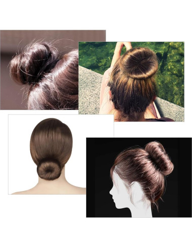 Hacedor de Moño Mágico TOVOT 6 Piezas 2 Tamaños Esponja