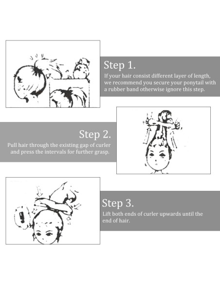 Hacedor de Moño Mágico TOVOT 6 Piezas 2 Tamaños Esponja