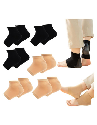 6 Pares de Calcetines Hidratantes de Silicona VZYUVY