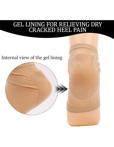 6 Pares de Calcetines Hidratantes de Silicona VZYUVY