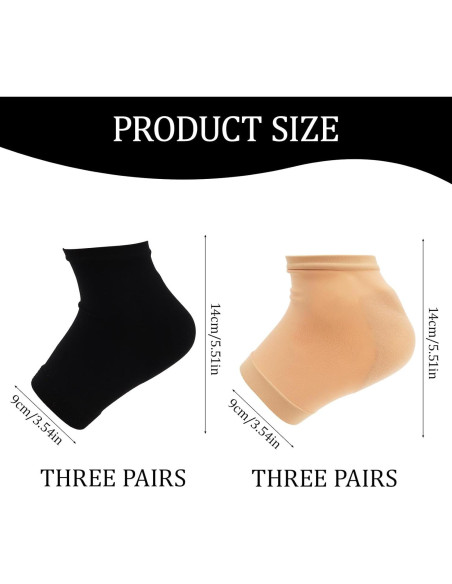 6 Pares de Calcetines Hidratantes de Silicona VZYUVY