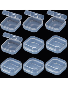 10 Cajas Plásticas Transparentes GBSTORE para Joyería 3.48 cm 2
