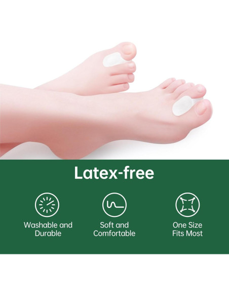 Separadores de Dedos de Gel TEXSENDA 12-Pack para Juanetes