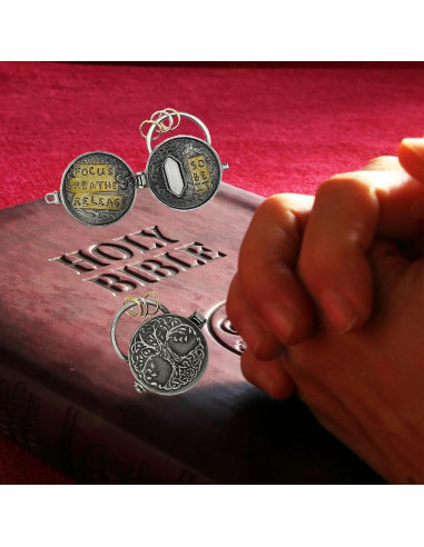 Medallón Triple Luna de Plata con Árbol de la Vida - 99g