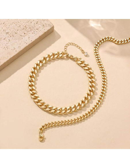 Pulseras de Tobillo Foxgirl de Oro 14K Platedo 21.6 cm Pulseras de Tobillo Foxgirl de Oro 14K Platedo 21.6 cm