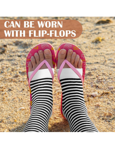 Calcetines de Pedicura Sin Dedos Janmercy - 12 Pares Algodón