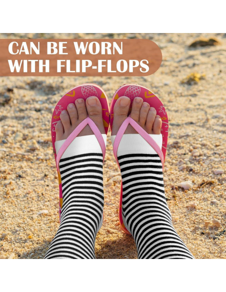 Calcetines de Pedicura Sin Dedos Janmercy - 12 Pares Algodón