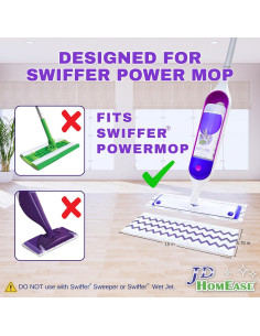 24 Almohadillas de Microfibra Swiffer Power Mop 39.94x14.69cm 2