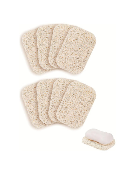 8 Almohadillas Ahorradoras de Jabón Gaahkai PVC Antideslizante