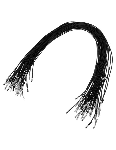 Cuerdas Elásticas XLIUAX 50Pcs 31.5cm con Ganchos Metal Negro