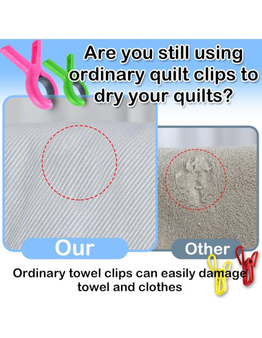 Clips de Toalla de Playa Zyluria 5.1" Extra Grandes 10 Piezas