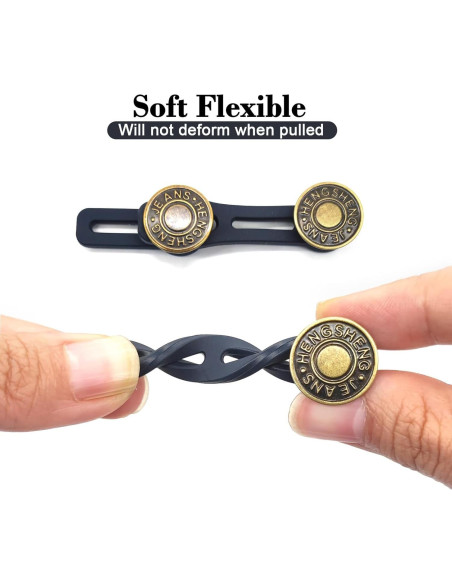 Extensores de Cintura HeartfeltYIre 6pcs para Jeans Unisex