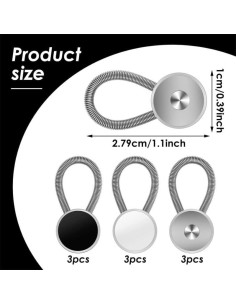 9 Extensores de Cuello Elástico para Camisas de Hombre 2