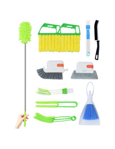 Kit de limpieza de persianas 11 piezas CUVORINO - Verde