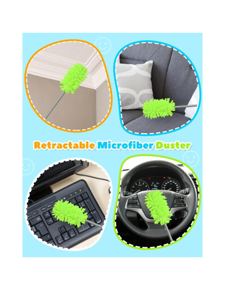 Kit de limpieza de persianas 11 piezas CUVORINO - Verde