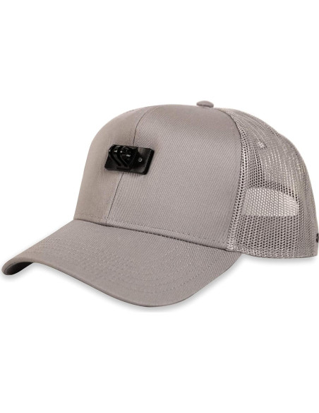 ActionHat Gorra Curvada Gris - Soporte Flotante para GoPro