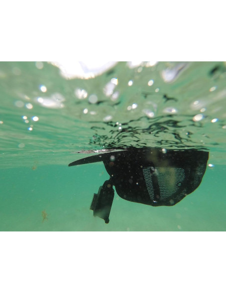 ActionHat Gorra Curvada Gris - Soporte Flotante para GoPro