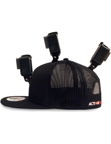 ActionHat Gorra Curvada Gris - Soporte Flotante para GoPro