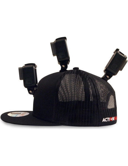 ActionHat Gorra Curvada Gris - Soporte Flotante para GoPro