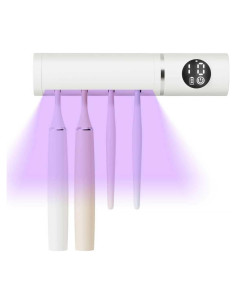 Soporte de Cepillo de Dientes Inalámbrico Lives con Temporizador - 4 Ranuras