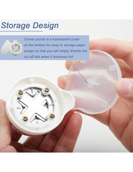 Troquelador de esquinas 4 en 1 PRENDI - Púrpura, 4 tamaños