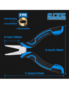 Alicates de Anillo Abierto SPEEDWOX 11.4cm Acero al Carbono 2
