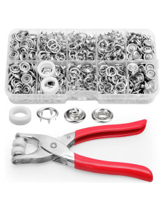 Kit de Botones a Presión Vintrex 200Set - 803 Piezas Metal