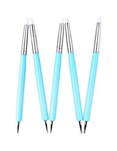 Set de 5 Herramientas de Esculpir Arcilla Zuoyou Azul 15cm