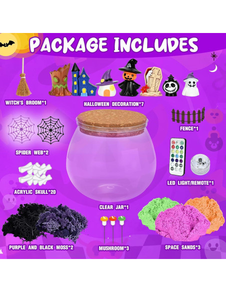 Kit de Manualidades Halloween Y-FABKKI con Luces LED 0.61 kg