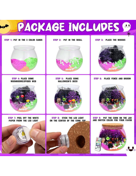 Kit de Manualidades Halloween Y-FABKKI con Luces LED 0.61 kg