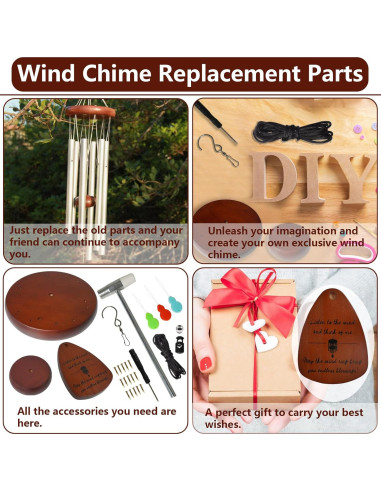 Kit de Reparación Campanas de Viento SPNKMJUJ 28 PZS Madera