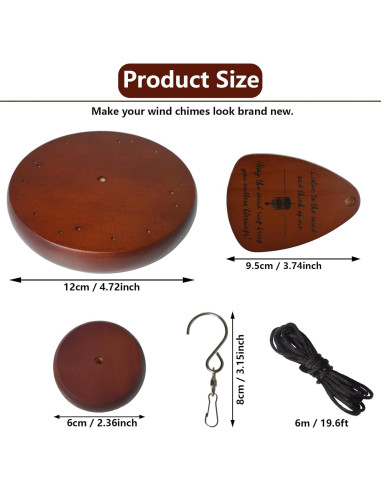 Kit de Reparación Campanas de Viento SPNKMJUJ 28 PZS Madera