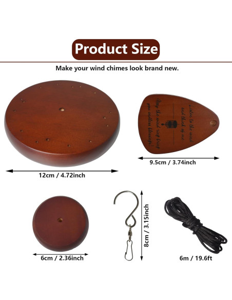 Kit de Reparación Campanas de Viento SPNKMJUJ 28 PZS Madera