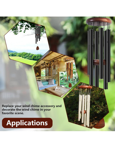 Kit de Reparación Campanas de Viento SPNKMJUJ 28 PZS Madera