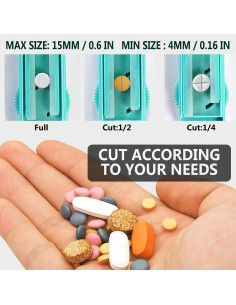 Cortador de Pastillas Ajustable JohnBee Azul Lago - Precisión y Seguridad 2