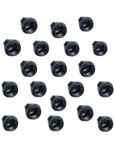 20 Cubiertas de Tuercas de Rueda Negras DEVMO para Chevrolet S10 2