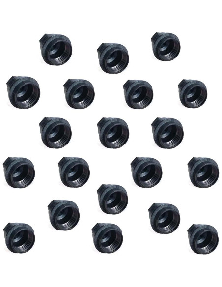 20 Cubiertas de Tuercas de Rueda Negras DEVMO para Chevrolet S10