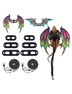 Arnés y Correa para Reptiles COMSUN con Alas de Dinosaurio