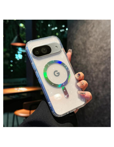 Funda Magnética Transparente Eiyikof para Google Pixel 9/9 Pro