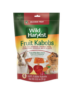 Kabobs de Frutas Wild Harvest para Conejos y Hámsters - 6 Unidades