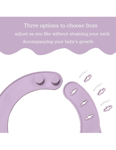 Baberos de Silicona Ajustables para Bebés - Suaves y Impermeables