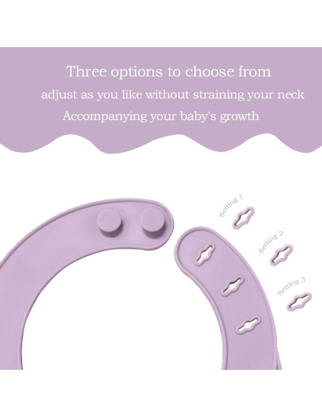 Baberos de Silicona Ajustables para Bebés - Suaves y Impermeables