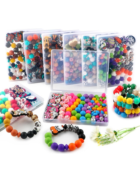 100 Piezas Perlas de Silicona Kovict Multicolor 12-15mm