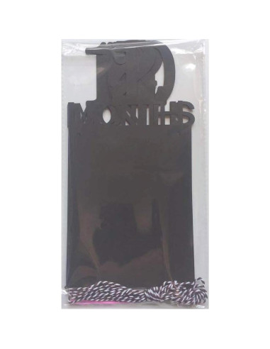 Guirnalda de Fotos Primer Cumpleaños Bebé ANGEL Q HOUSE 12 Meses