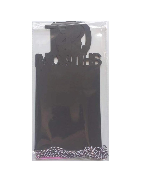 Guirnalda de Fotos Primer Cumpleaños Bebé ANGEL Q HOUSE 12 Meses