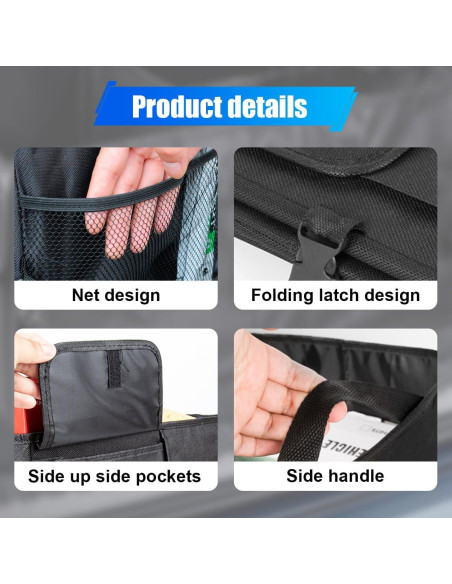 Organizador de Maletero ZIMISI Negro 53x38x25.5 cm Impermeable