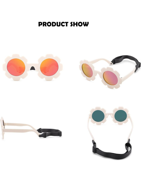 Gafas de sol polarizadas Bouryo para bebés 0-24 meses