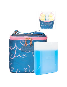 Bolsa de Enfriamiento de Leche Materna Sarah Wells Oro Frío - Aislada, Lavable, Incluye Paquete de Hielo