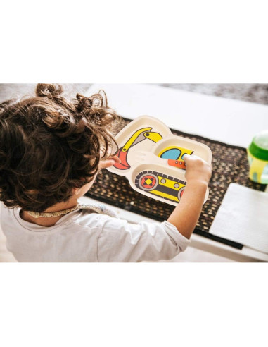 Juego de Platos para Niños Nohlerlife - 12 Piezas Divertidas