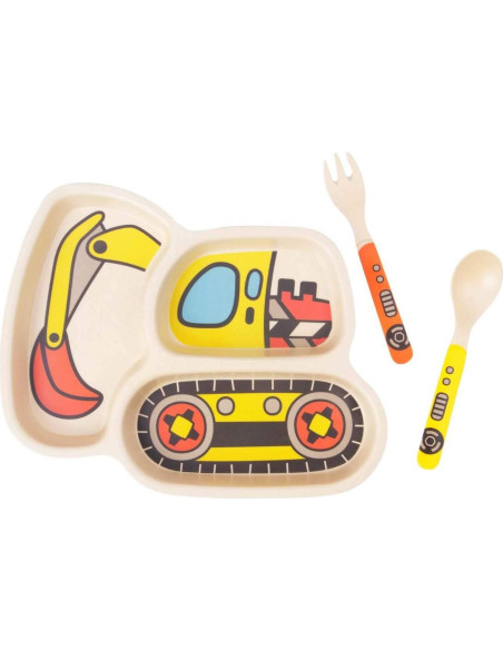 Juego de Platos para Niños Nohlerlife - 12 Piezas Divertidas